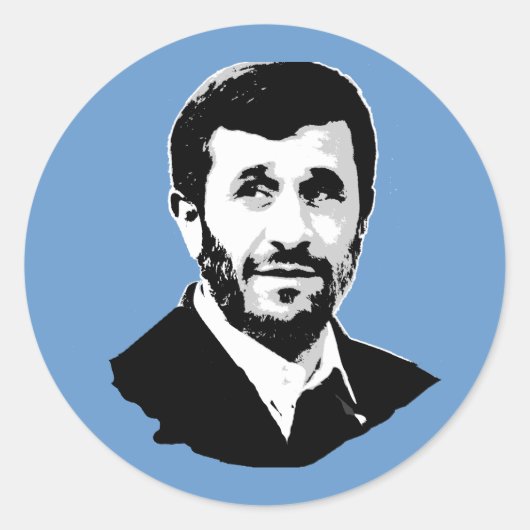 Mahmoud Ahmadinejad Runder Aufkleber (Vorderseite)