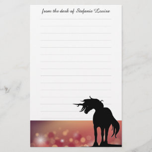 Mähne-Einhorn (Mönch/Sterne-Stationierung) Briefpapier