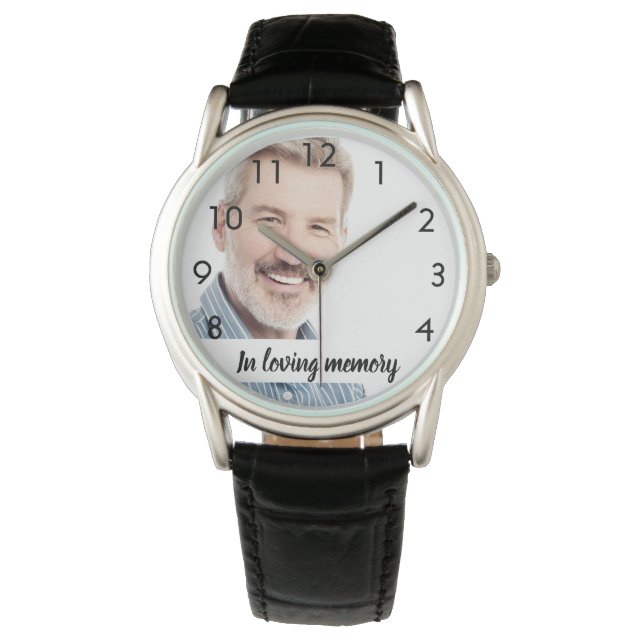 Mahnmännchen des benutzerdefinierten Fotos Armbanduhr (Vorderseite)