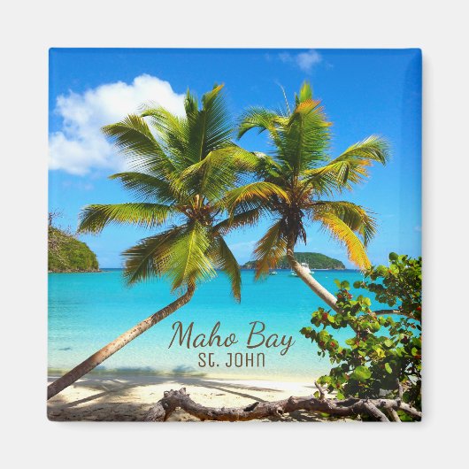 Maho Bay Beach St. John Magnet (Vorne)