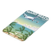 Maho Beach Saint Martin Flugzeug Poster Magnet (Linke Seite)