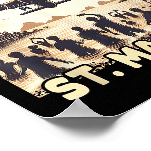 Maho Beach St. Maarten Poster (Ecke)