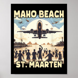 Maho Beach St. Maarten Poster