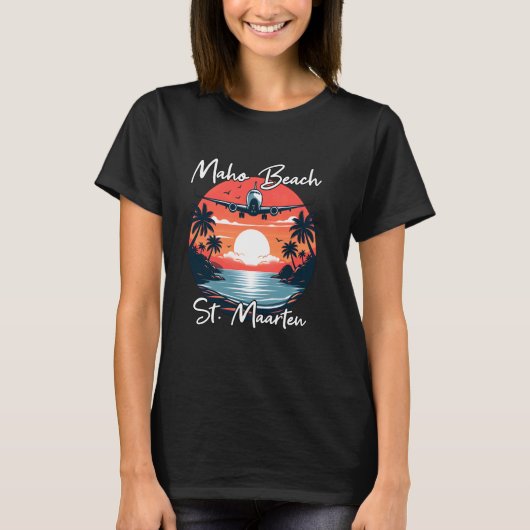 Maho Beach St. Maarten T-Shirt (Vorderseite)