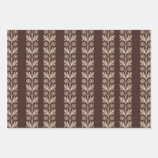 Mahogani Kunst und Handwerk Blauer Streifen Geschenkpapier Set (Vorderseite)