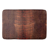 Mahogany Alligator Classic Reptile Leder (Imitate) Badematte (Vorderseite)