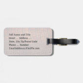 Mahogany Alligator Classic Reptile Leder (Imitate) Gepäckanhänger (Rückseite horizontal)