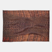 Mahogany Alligator Classic Reptile Leder (Imitate) Geschirrtuch (Horizontal)