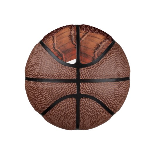 Mahogany Alligator Classic Reptile Leder (Imitate) Mini Basketball (Rechts)