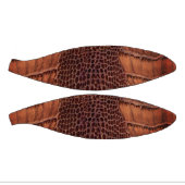 Mahogany Alligator Classic Reptile Leder (Imitate) Mini Basketball (Panele)