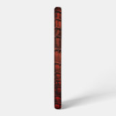 Mahogany Alligator Classic Reptile Leder (Imitate) Samsung Galaxy Hülle (Linke Seite)