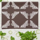 Mahogany Arts and Crafts Schmetterlinge Geschirrtuch (Gefaltet)