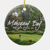 Mahogany Bay, Roatan, Honduras Keramik Ornament (Hinten)