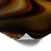 Mahogany - Fraktal Print - Limited Edition Poster (Ecke)