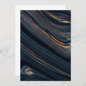 Mahogany Goldsheen Obsidian Dankeskarte (Vorne/Hinten)