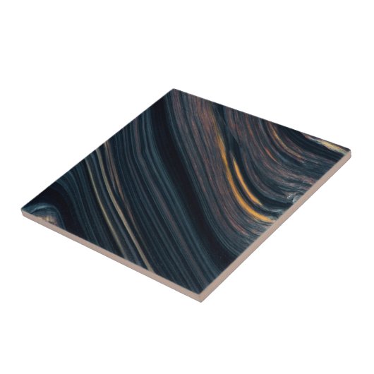 Mahogany Goldsheen Obsidian Fliese (Seite)