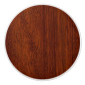 Mahogany Holz Grain Print Background Keramikknauf (Vorderseite)