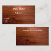 Mahogany-Holzfläche Visitenkarte (Vorne/Hinten)