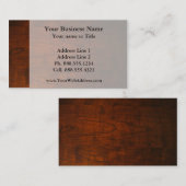 Mahogany-Holzstruktur Visitenkarte (Vorne/Hinten)