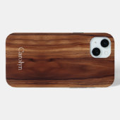 Mahogany Imitats Holzkörner kundenspezifisch Case-Mate iPhone Hülle (Rückseite (Horizontal))