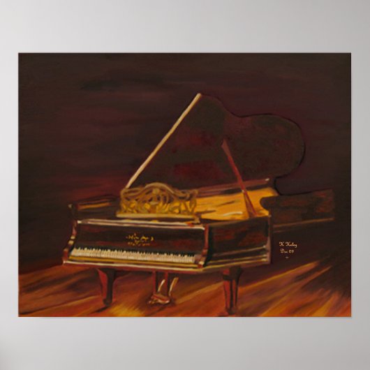 Mahogany Melody canvas print Poster (Vorne)
