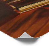 Mahogany Melody canvas print Poster (Ecke)
