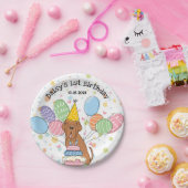 Mahogany Neapolitan Mastiff Dog Birthday Party Pappteller (Party)