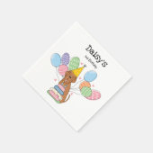 Mahogany Neapolitan Mastiff Dog Birthday Party Serviette (Ecke)