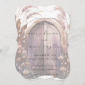 Mahogany Passage Elegante Rustikale Hochzeit Einla Einladung (Vorne/Hinten)