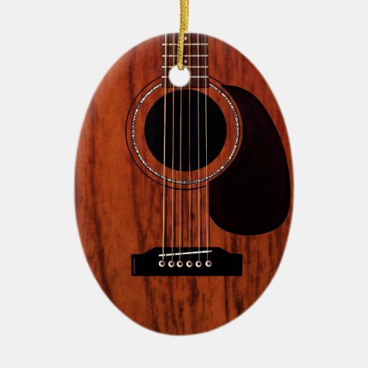 Mahogany Top Acoustic Guitar Keramikornament (Vorne)
