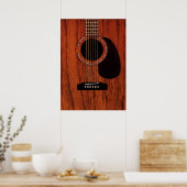 Mahogany Top Acoustic Guitar Poster (Küche)