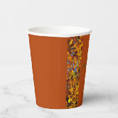 Mahogany Verlasst Erntedank Friendsgiving Pappbecher (Rechts)