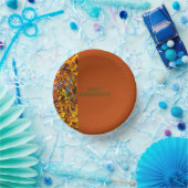 Mahogany Verlasst Erntedank Friendsgiving Pappteller (Party)