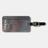 Mahogany wood background used look gepäckanhänger (Vorderseite horizontal)