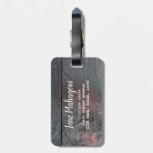 Mahogany wood background used look gepäckanhänger (Rückseite vertikal)