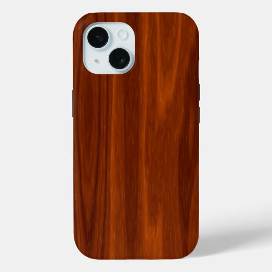 Mahogany Wood Pattern Case-Mate iPhone Hülle (Rückseite)