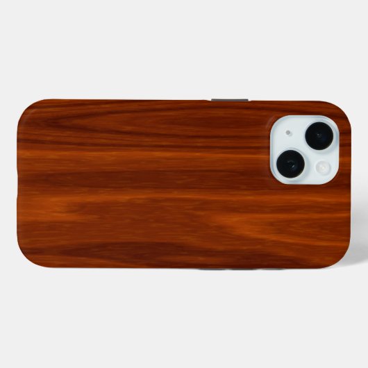 Mahogany Wood Pattern Case-Mate iPhone Hülle (Rückseite (Horizontal))