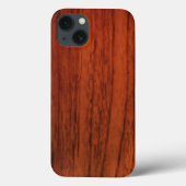 Mahogany Wood Print Case-Mate iPhone Hülle (Rückseite)