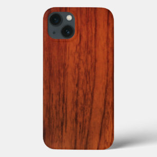 Mahogany Wood Print iPhone 13 Hülle
