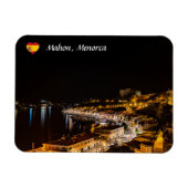 Mahon Hafen am Abend - Menorca, Spanien Magnet (Horizontal)