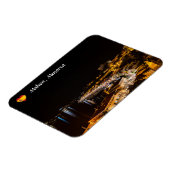 Mahon Hafen am Abend - Menorca, Spanien Magnet (Linke Seite)