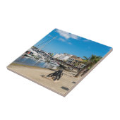 Mahon und Paseo maritimo - Menorca, Spanien Fliese (Seite)