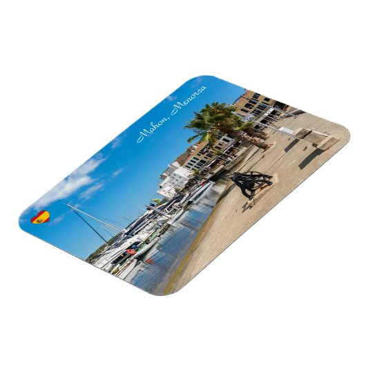 Mahon und Paseo maritimo - Menorca, Spanien Magnet (Linke Seite)
