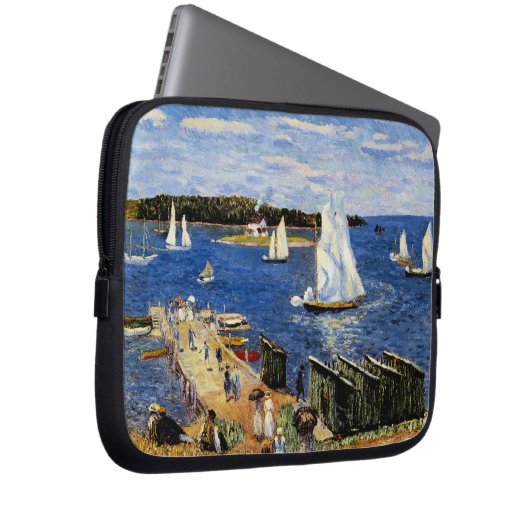 Mahone Bay von William Glackens Laptopschutzhülle (Vorne Rechts)