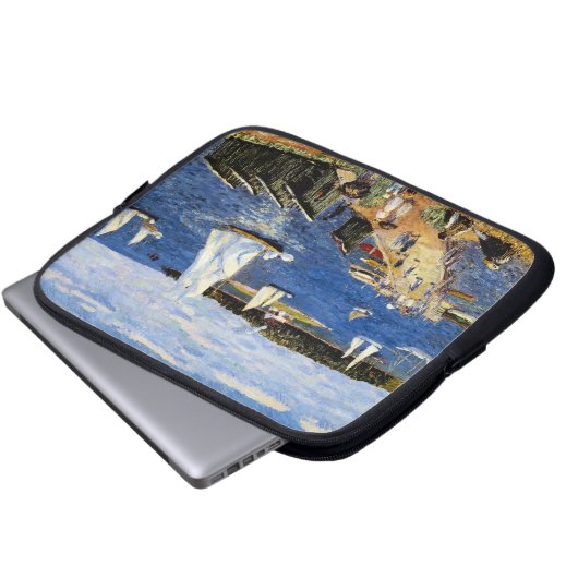 Mahone Bay von William Glackens Laptopschutzhülle (Vorne Knopf)