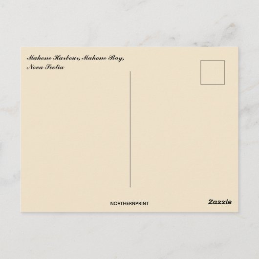 Mahone Harbor Mahone Bay Nova Scotia Postkarte (Rückseite)