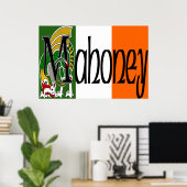 Mahoney Celtic Dragon Print Poster (Heimbüro)