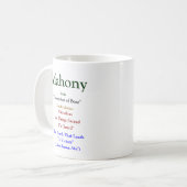 Mahony Wappen Kaffeetasse (Vorderseite Links)