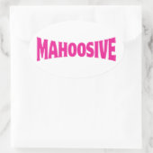 MAHOOSIV OVALER AUFKLEBER (Tasche)