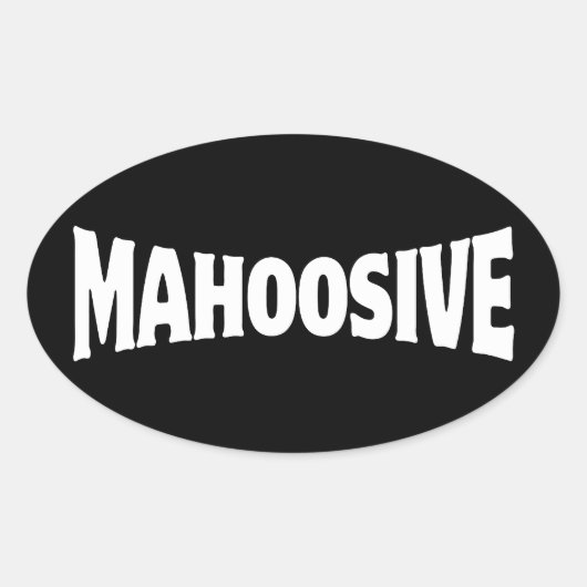 MAHOOSIVE OVAL STICKER (Vorderseite)